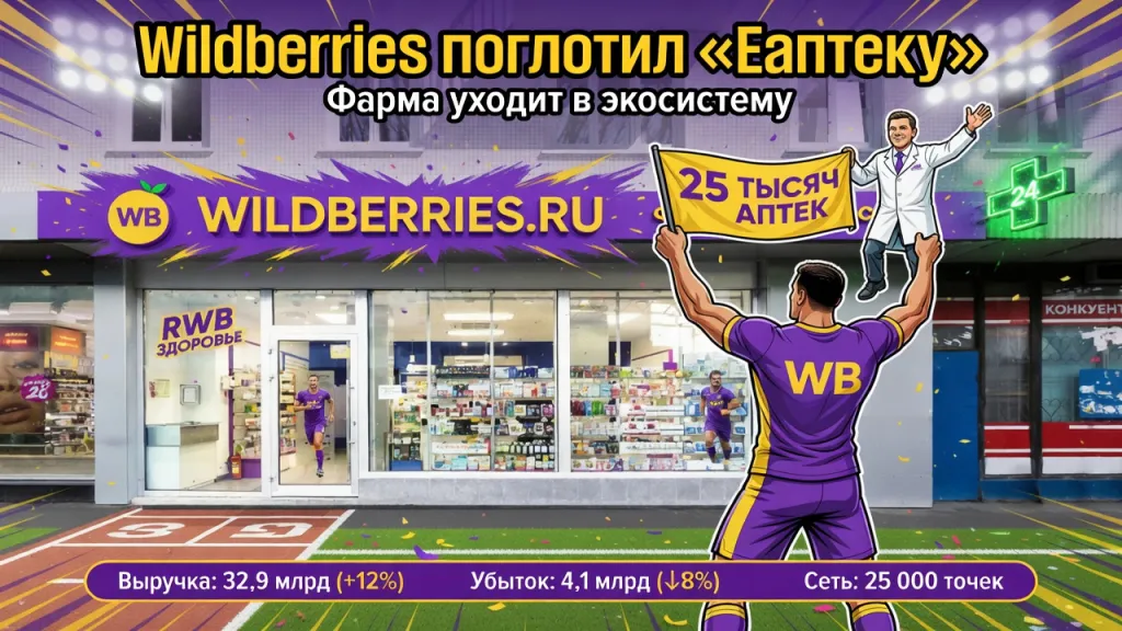 Wildberries поглотил «Еаптеку». Фарма уходит в экосистему